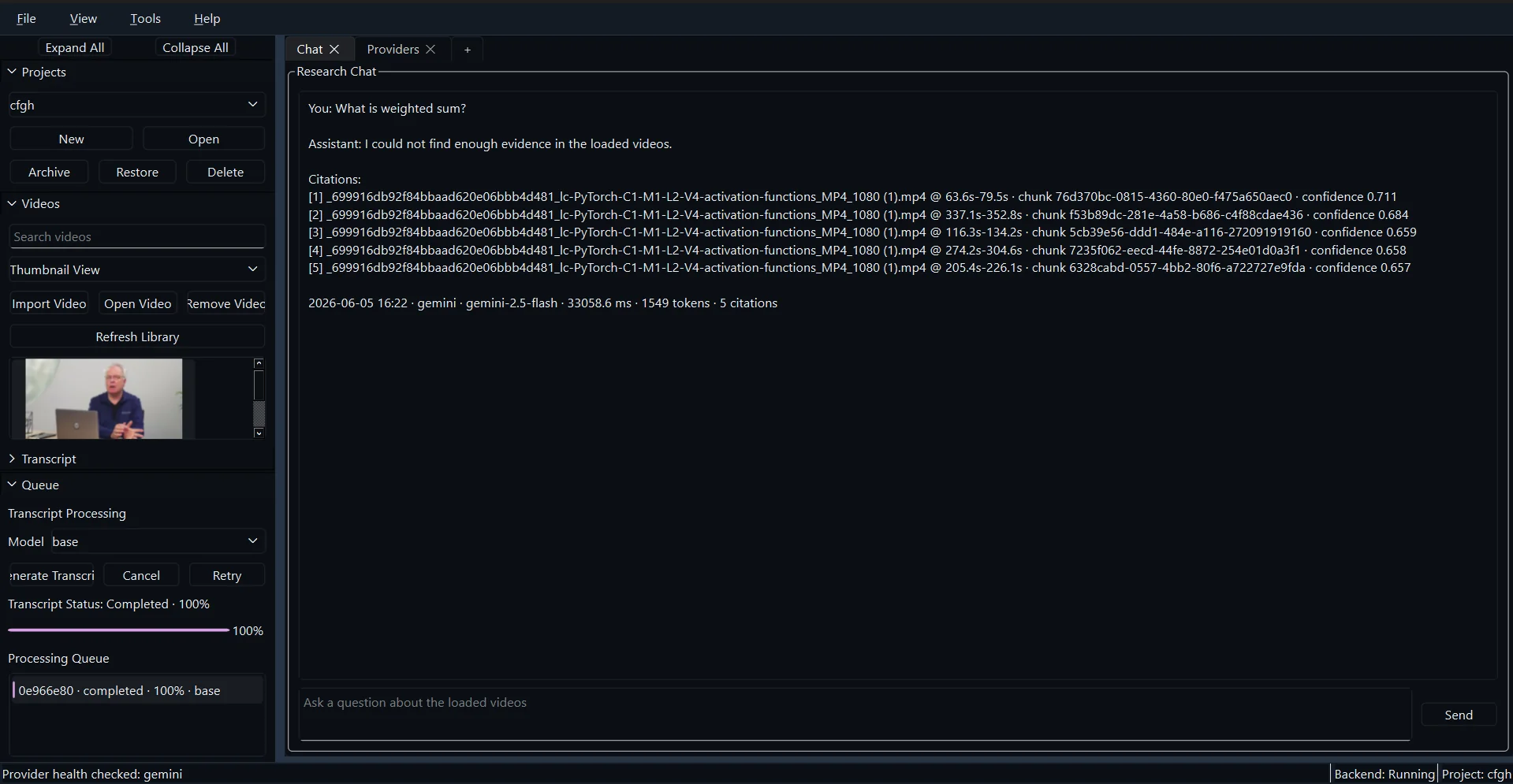 Advanced Video QA System supporting screenshot 4