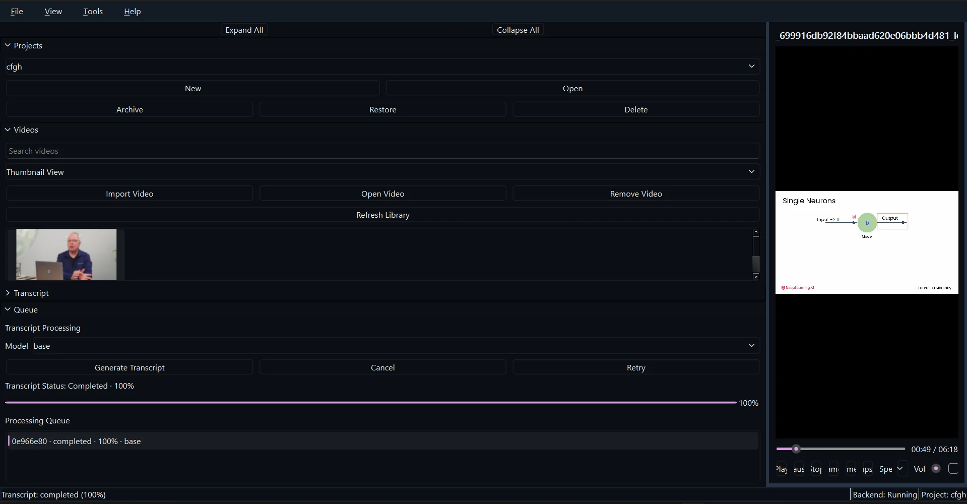 Advanced Video QA System supporting screenshot 3
